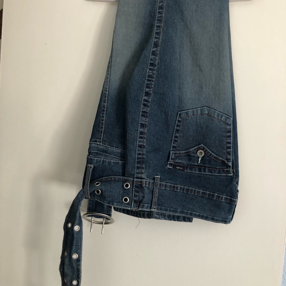 Angels Dark Blue Wide Leg Flare Jeans